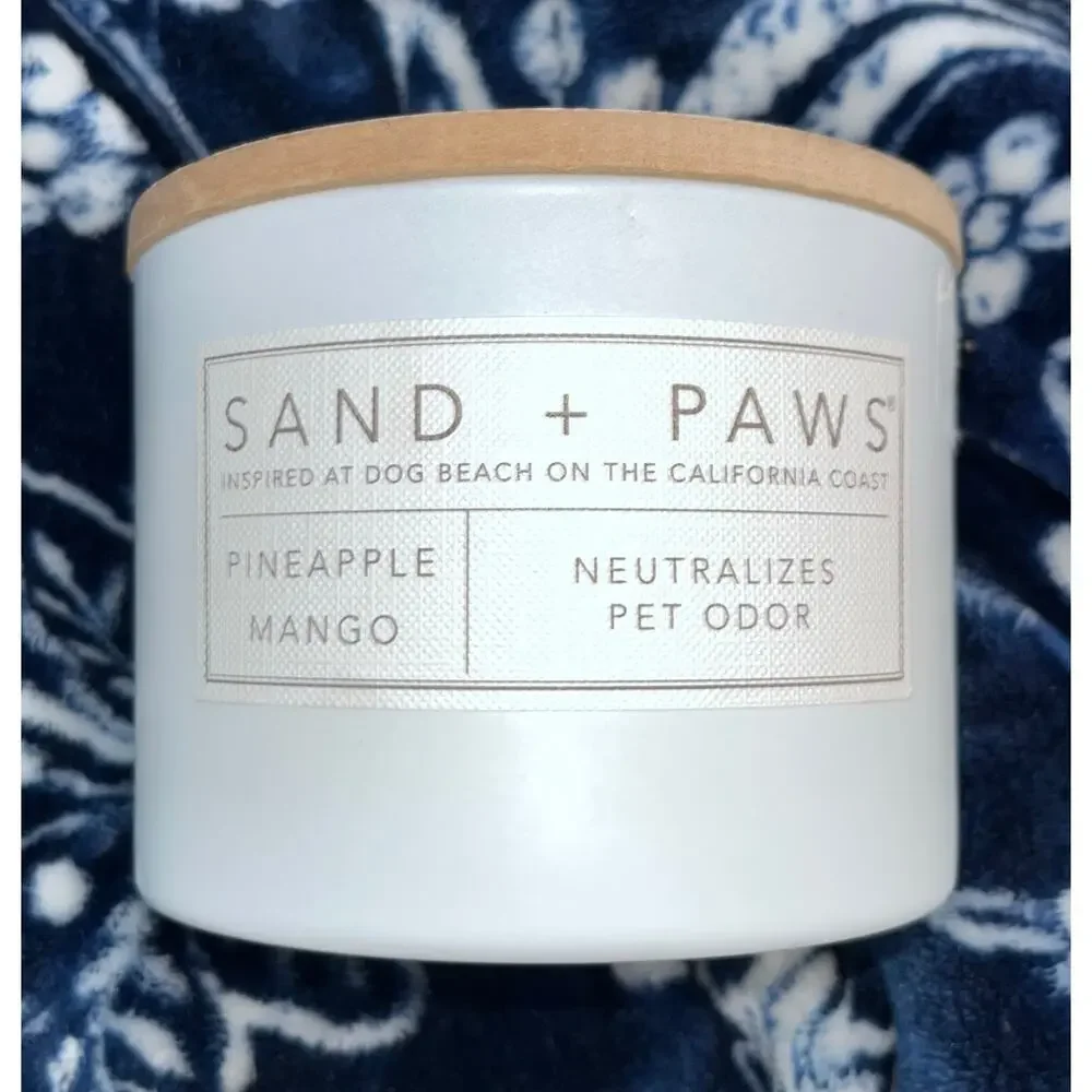 NEW! Sand + Paws Pineapple Mango 12 oz Scented Candle
